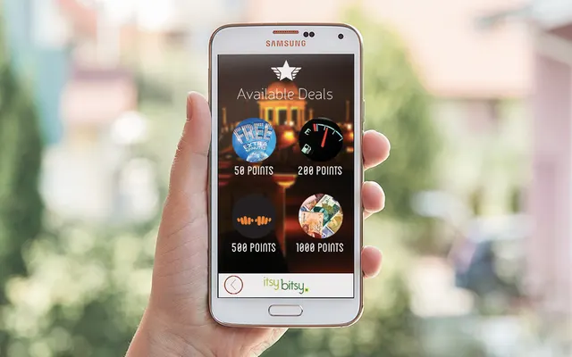 Deals that users unlock with the points they earn