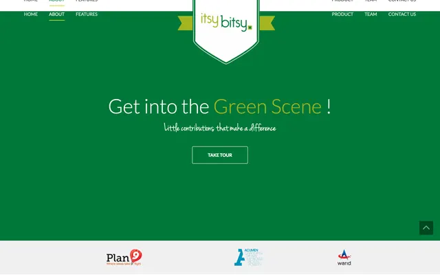 Itsybitsy website: get into the green scene